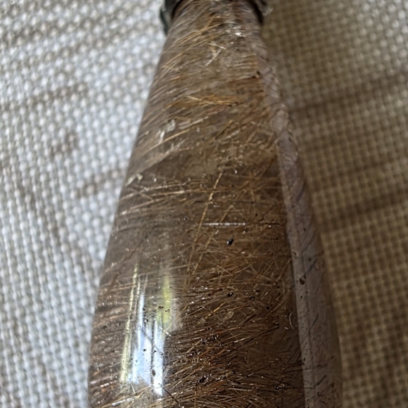 Sterling Rutilated Quartz Pendant - Picture 8 of 10